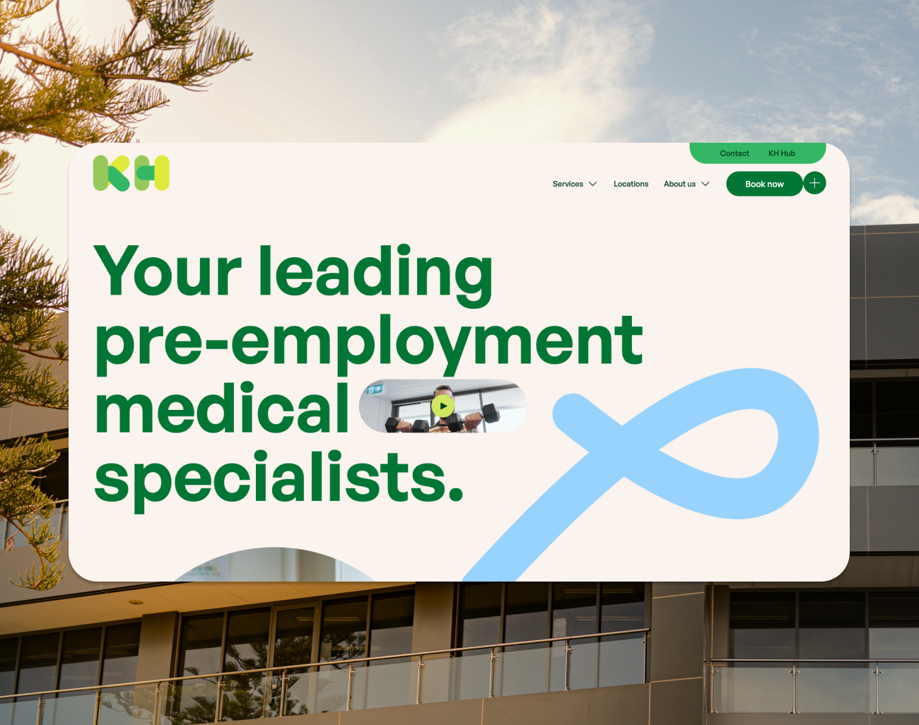 Knight Health advertisement — 'Your leading pre-employment medical specialists' with teal branding
