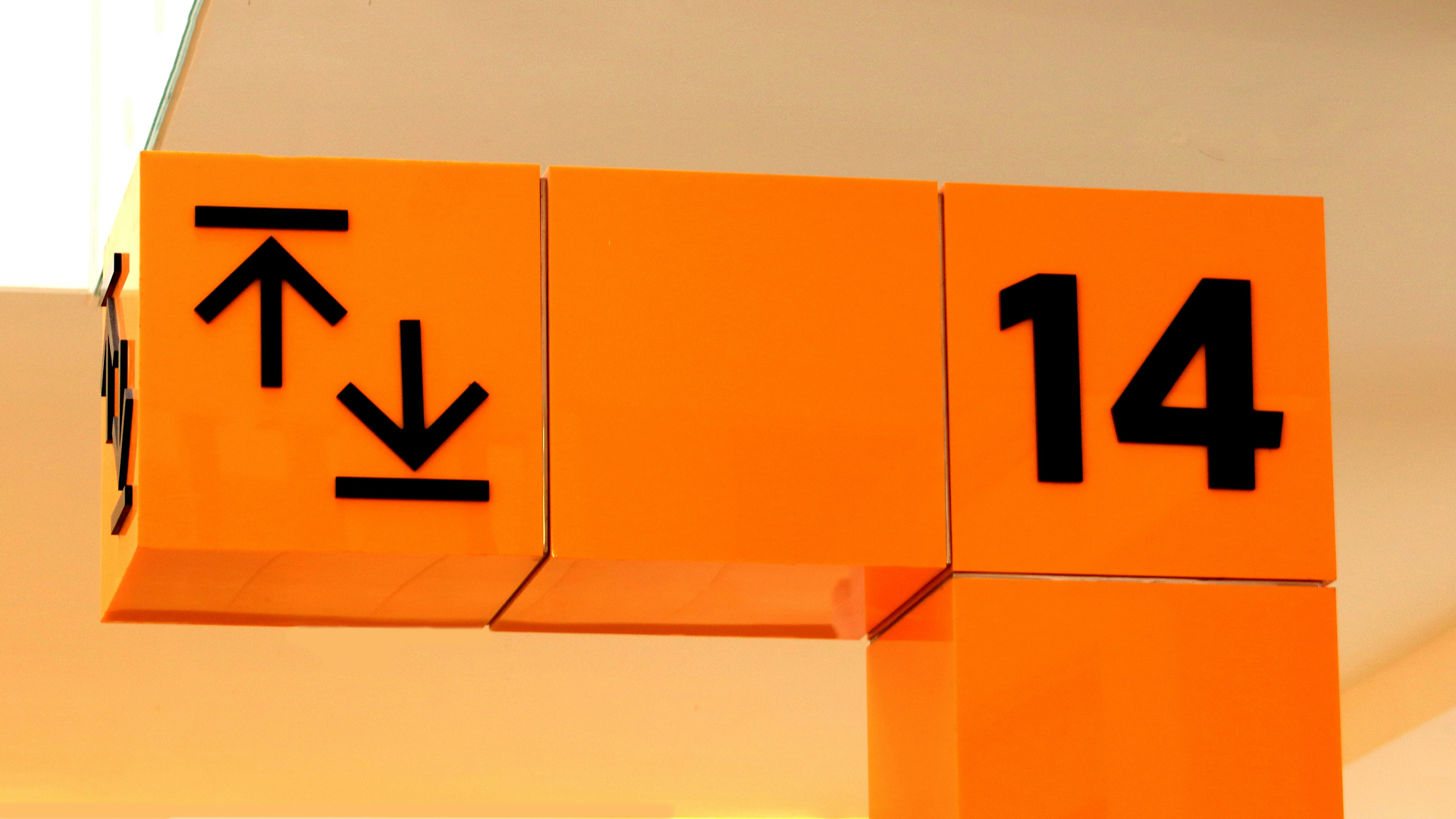 Nudge brand orange graphic with a downward arrow and the number 14