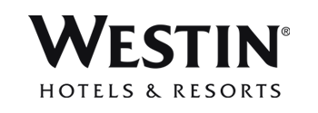 Westin Hotels and Resorts logo in clean serif typography on a dark background