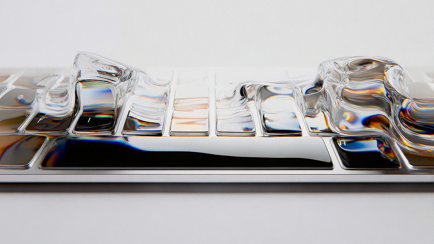 Collection of 3D-printed or AI-generated objects arranged on a flat surface