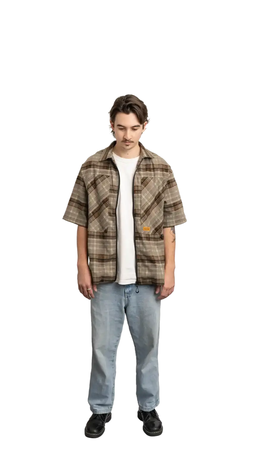 Brandon Watson, Creative Developer at The Start, full-body portrait — looking straight down