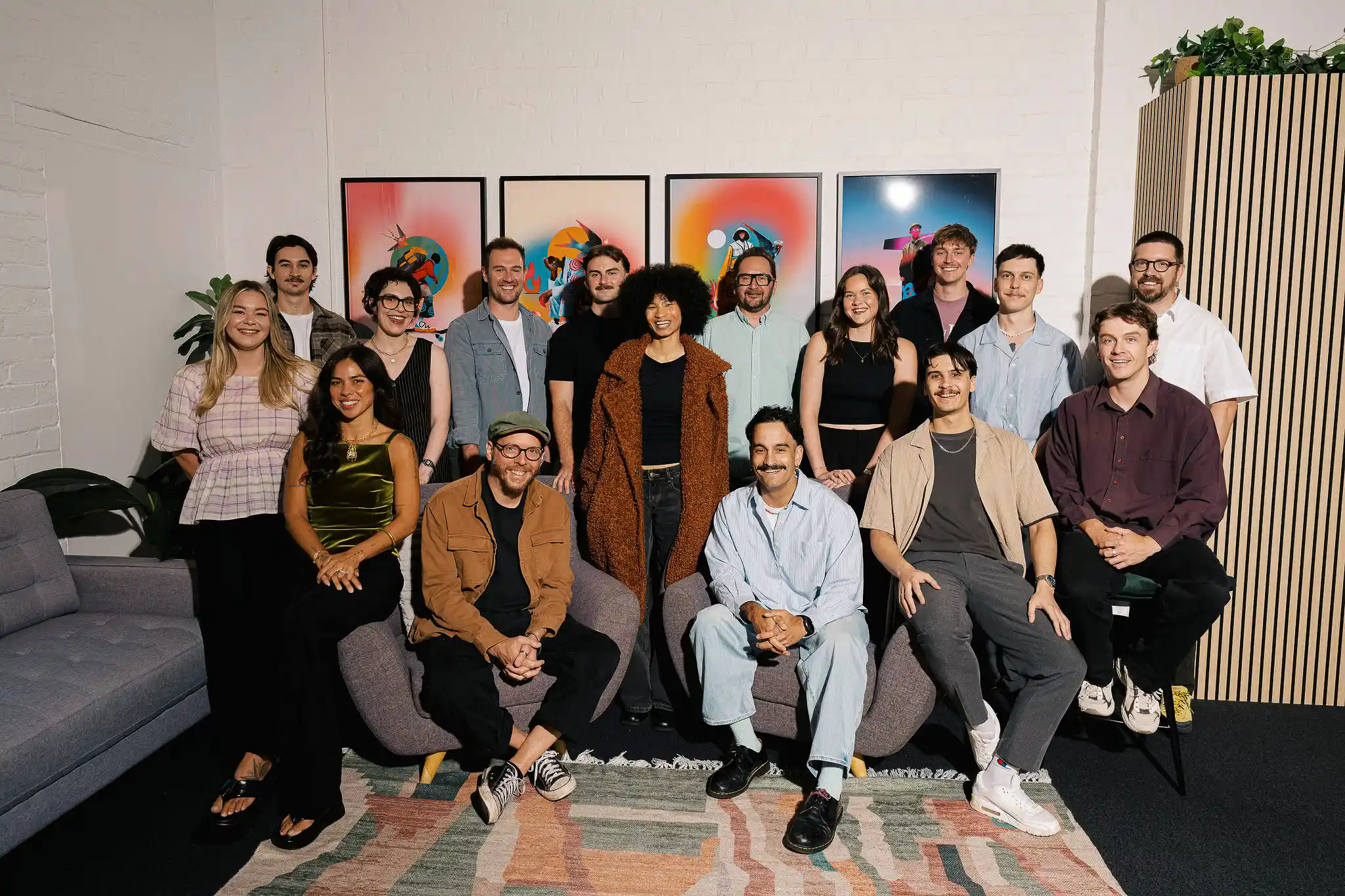 The Start full team group photo — all team members posed together in their Perth office, January 2026